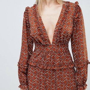 ASOS plunge mini dress